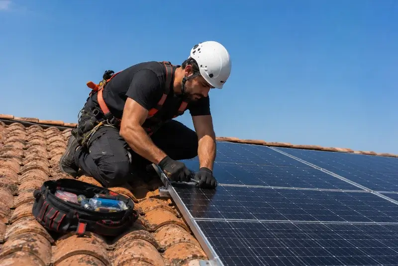 Maintenance et monitoring de panneaux solaires à Bidarray
